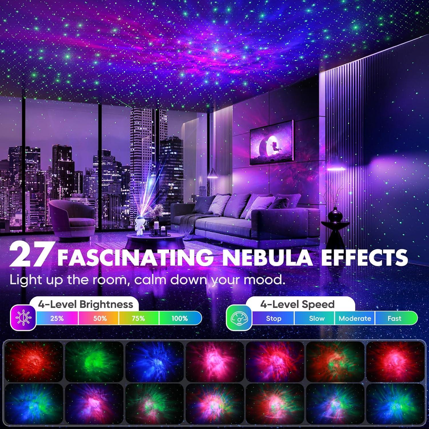 Proyector Galáctico Astronauta ThanBao con Control Remoto