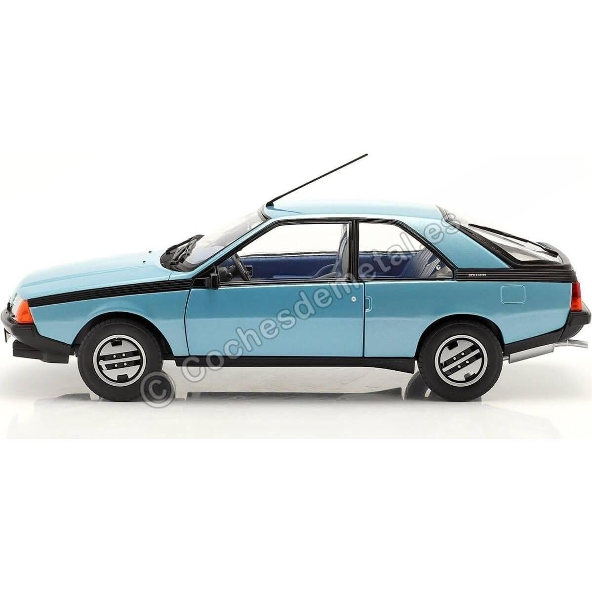 Coche Miniatura Coleccionable Solido Renault Fuego 1980 Azul 1:18