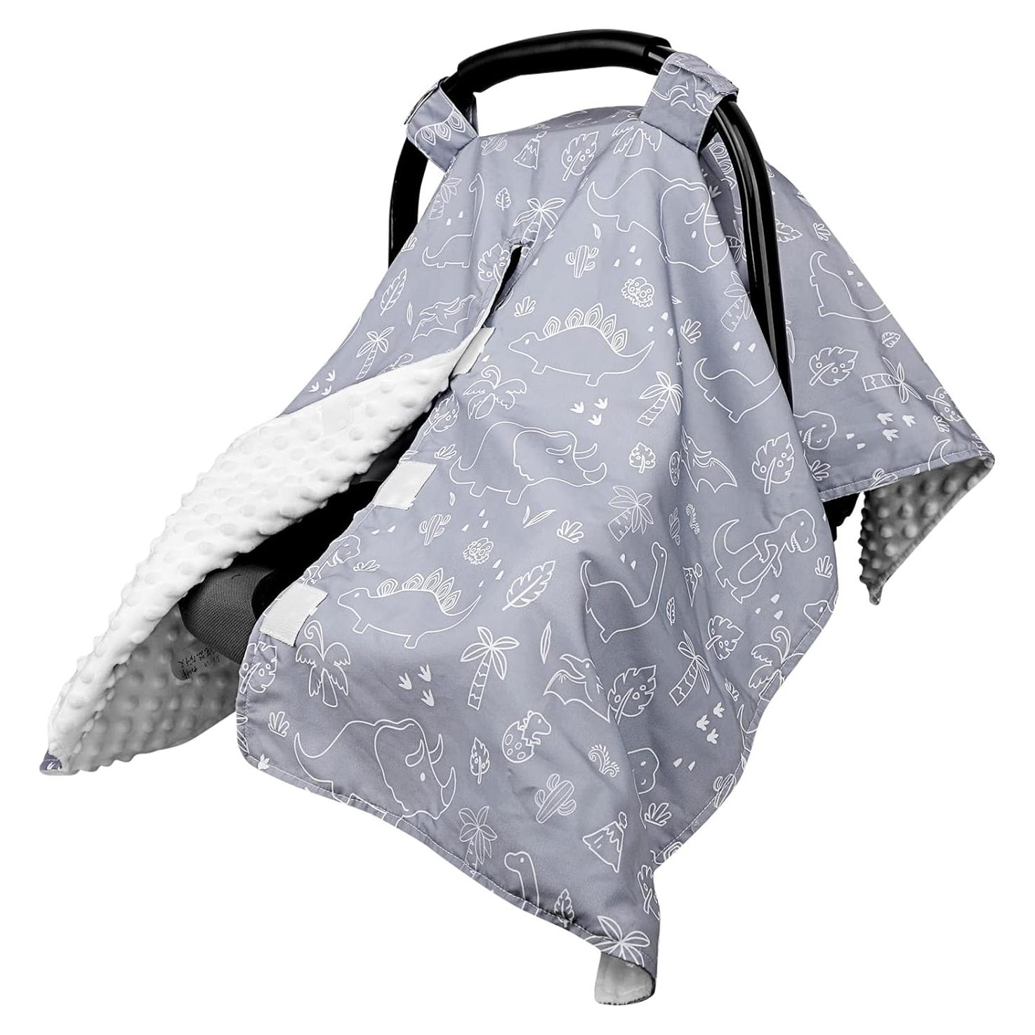 Funda de Asiento de Coche para Bebés DILIMI Dinosaurio 2 en 1