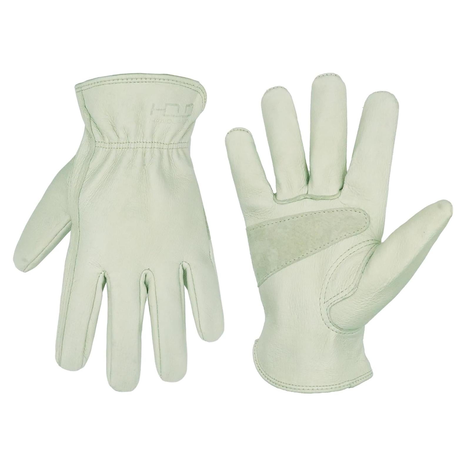 Guantes de trabajo de cuero HLDD HANDLANDY unisex 25.4x8.1cm