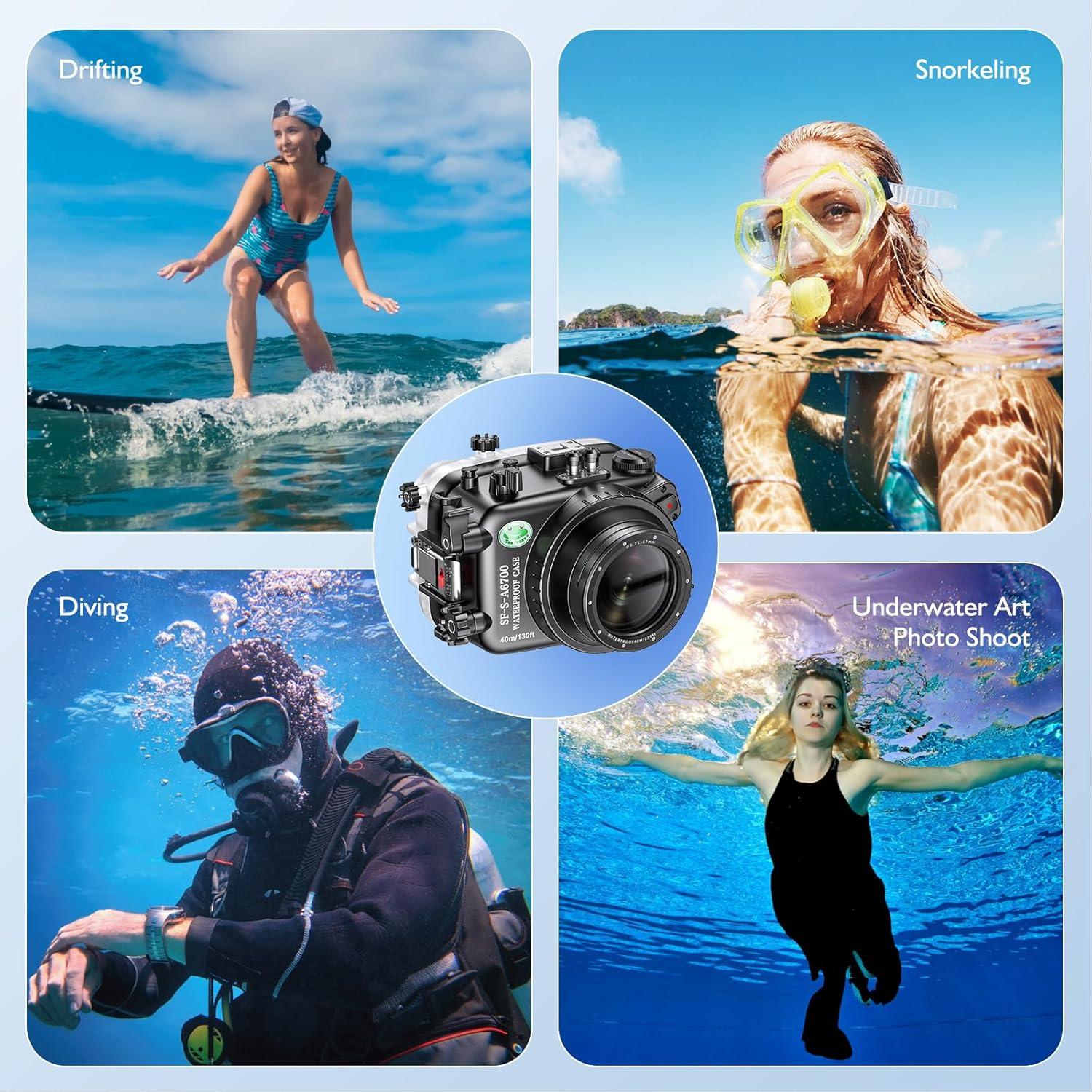 Carcasa Submarina Sea Frogs para Sony A6700 IPX8 40m