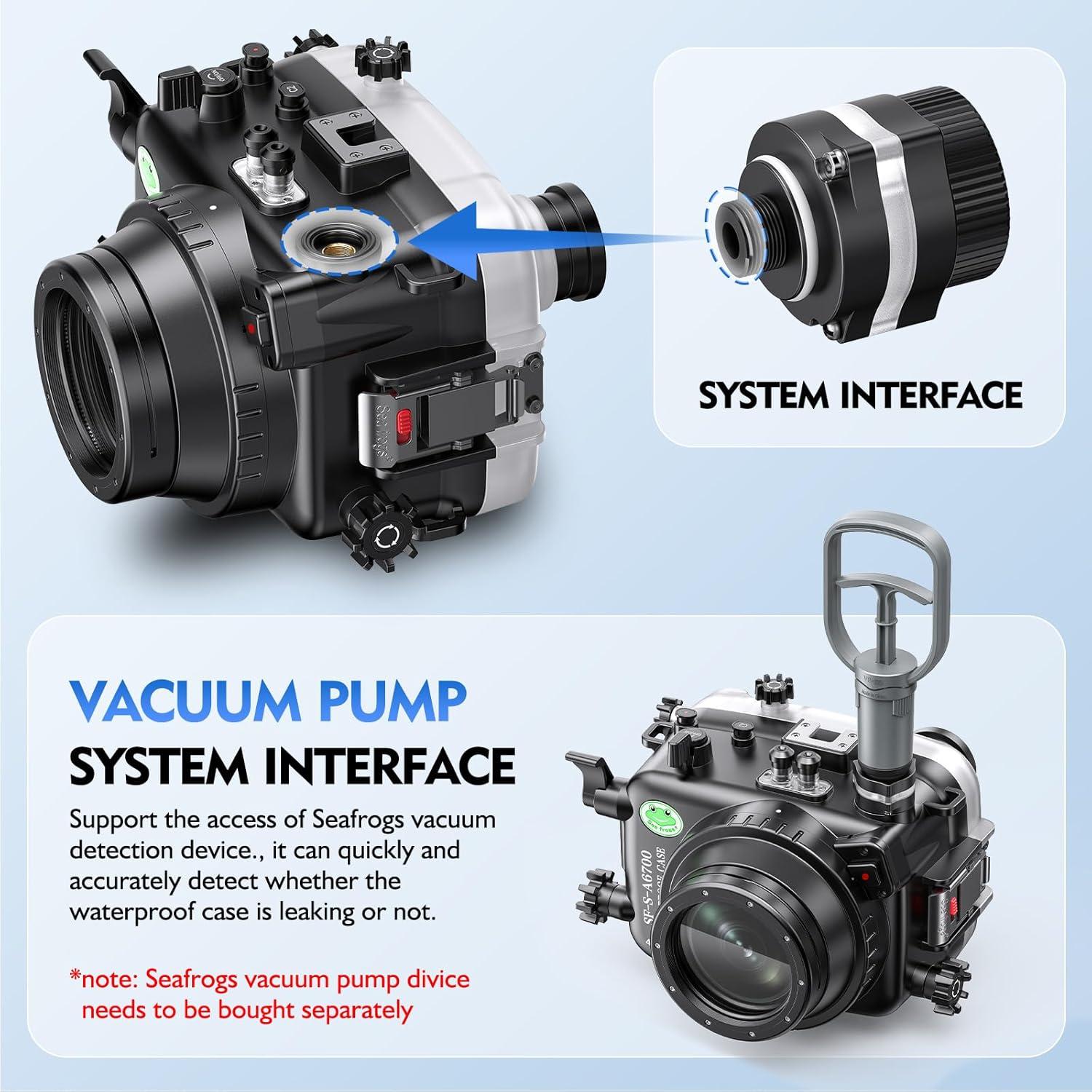 Carcasa Submarina Sea Frogs para Sony A6700 IPX8 40m