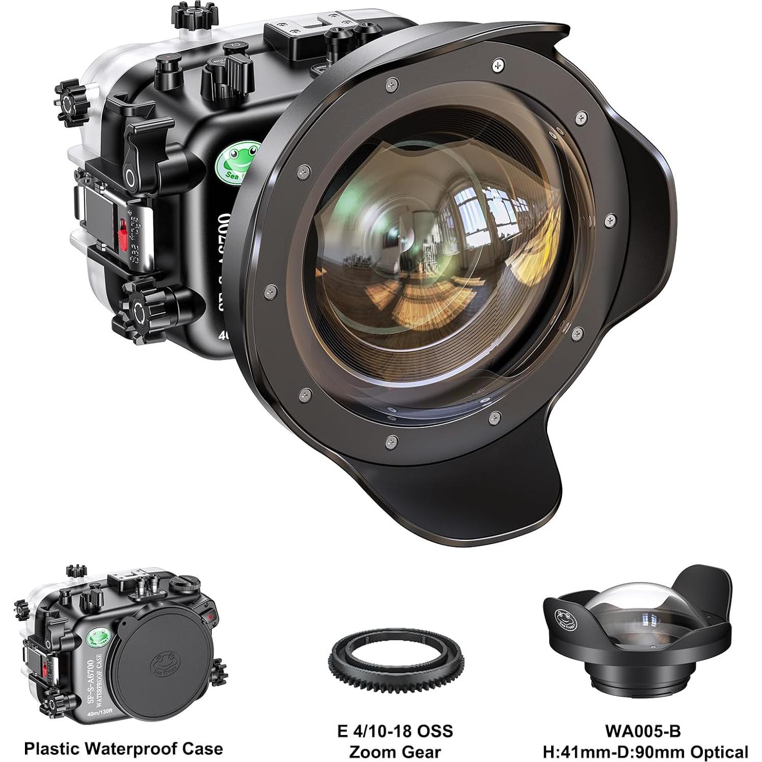 Carcasa Submarina Sea Frogs para Sony A6700 IPX8 40m