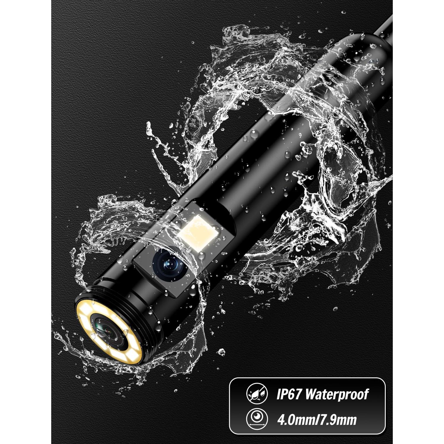 Cámara Endoscópica Doble Lente Ferdiiz 1920P HD 5m IP67