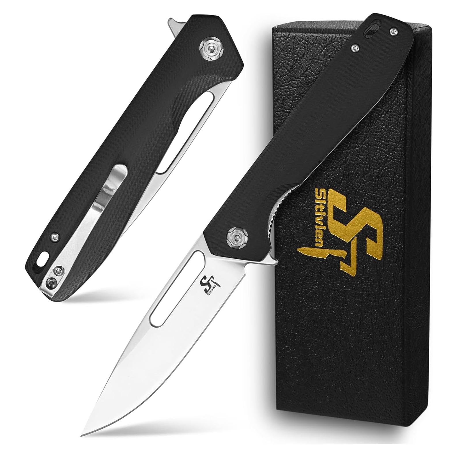 Cuchillo Plegable Sitivien ST801 Acero 8Cr18Mov Mango G10