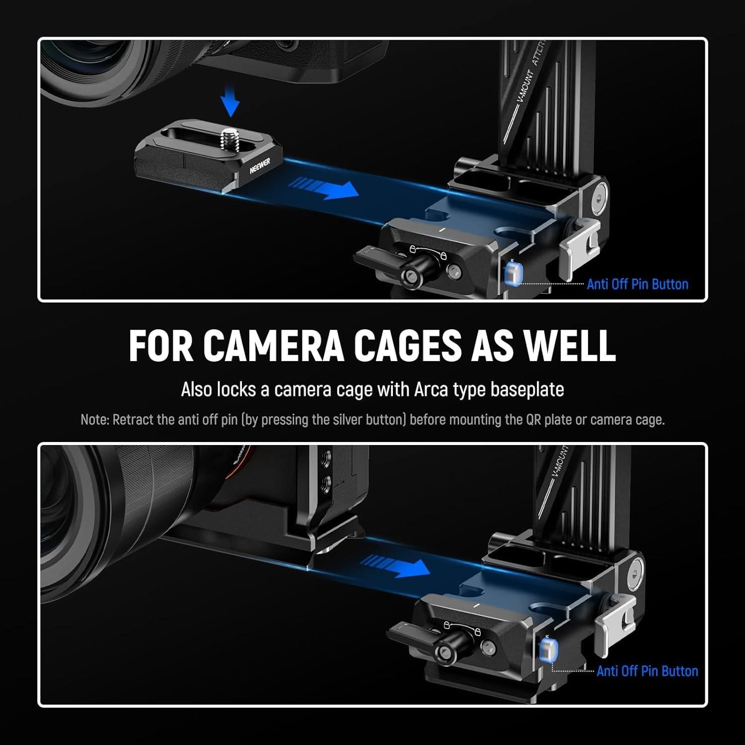 Placa de Batería V Plegable NEEWER PS013 para Trípode Gimbal