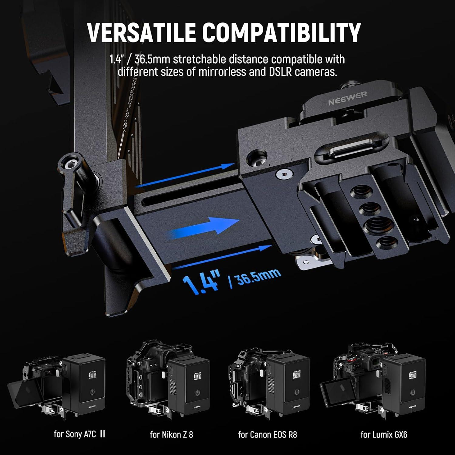 Placa de Batería V Plegable NEEWER PS013 para Trípode Gimbal