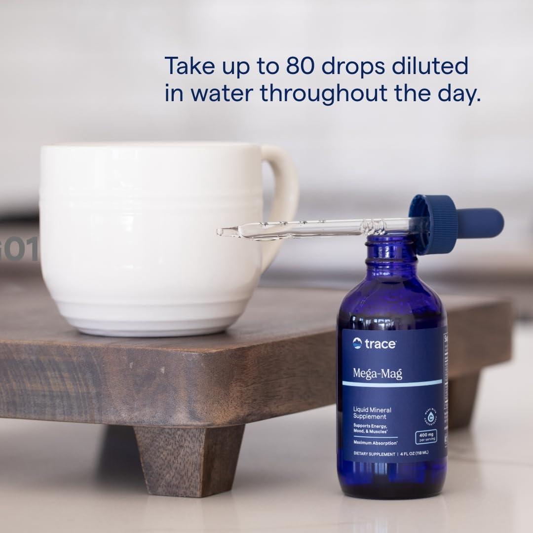 Suplemento de Magnesio Líquido Trace Minerals Mega-Mag 118 ml
