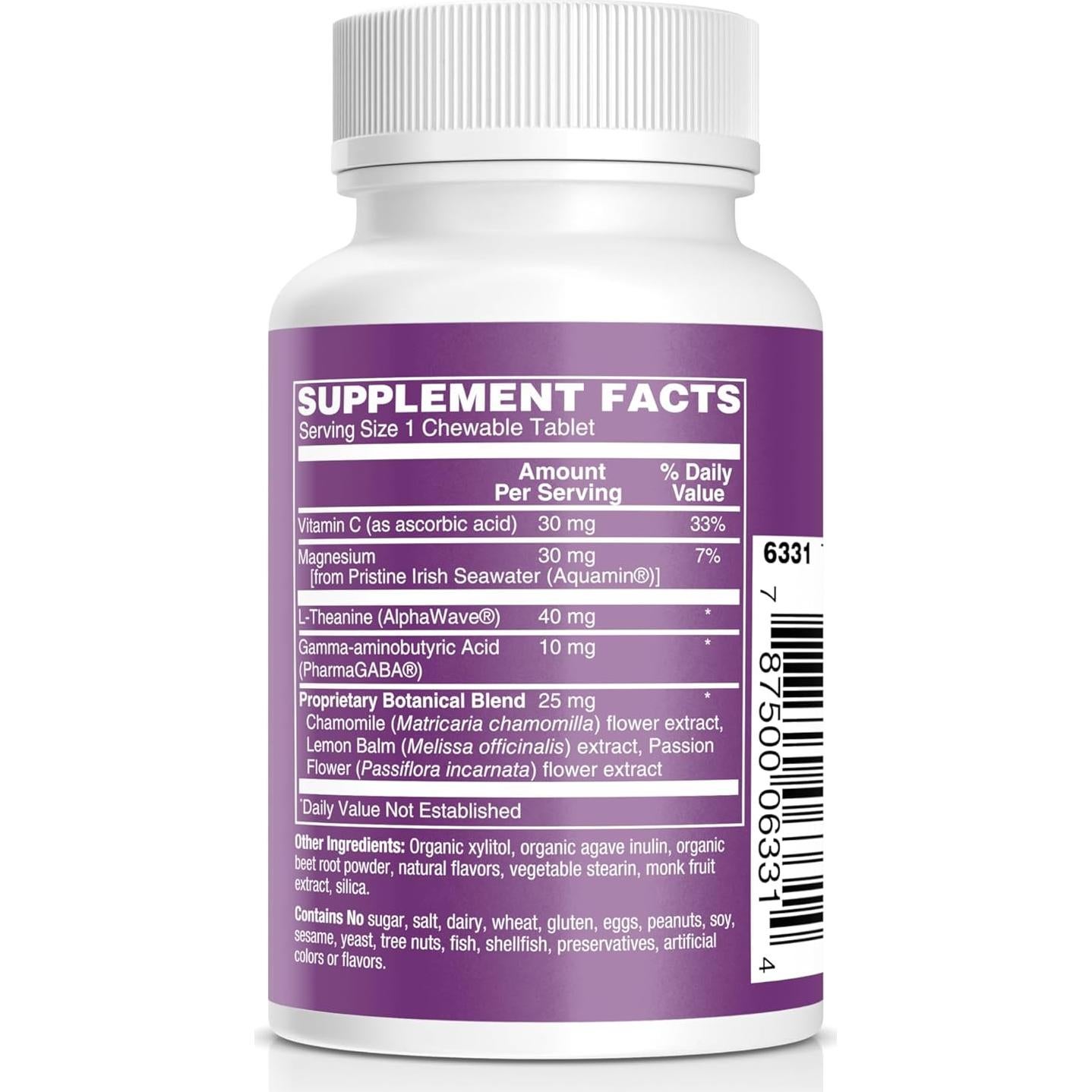 Chicles Calmantes para Niños Vital Rise - 30 Unidades, Sin Azúcar