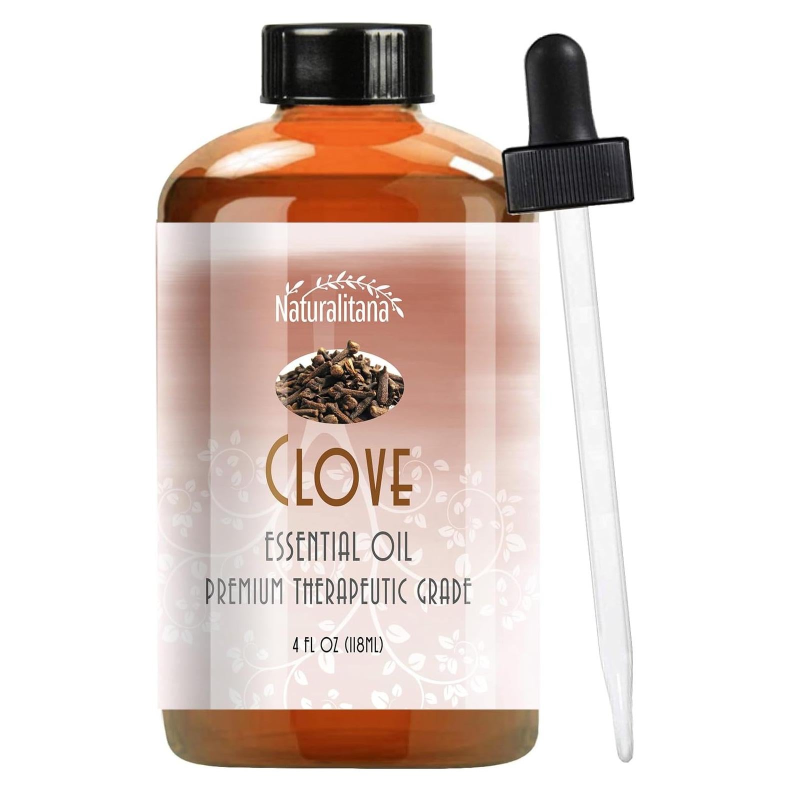 Aceite Esencial de Clavo Naturalitana 118 ml para Aromaterapia