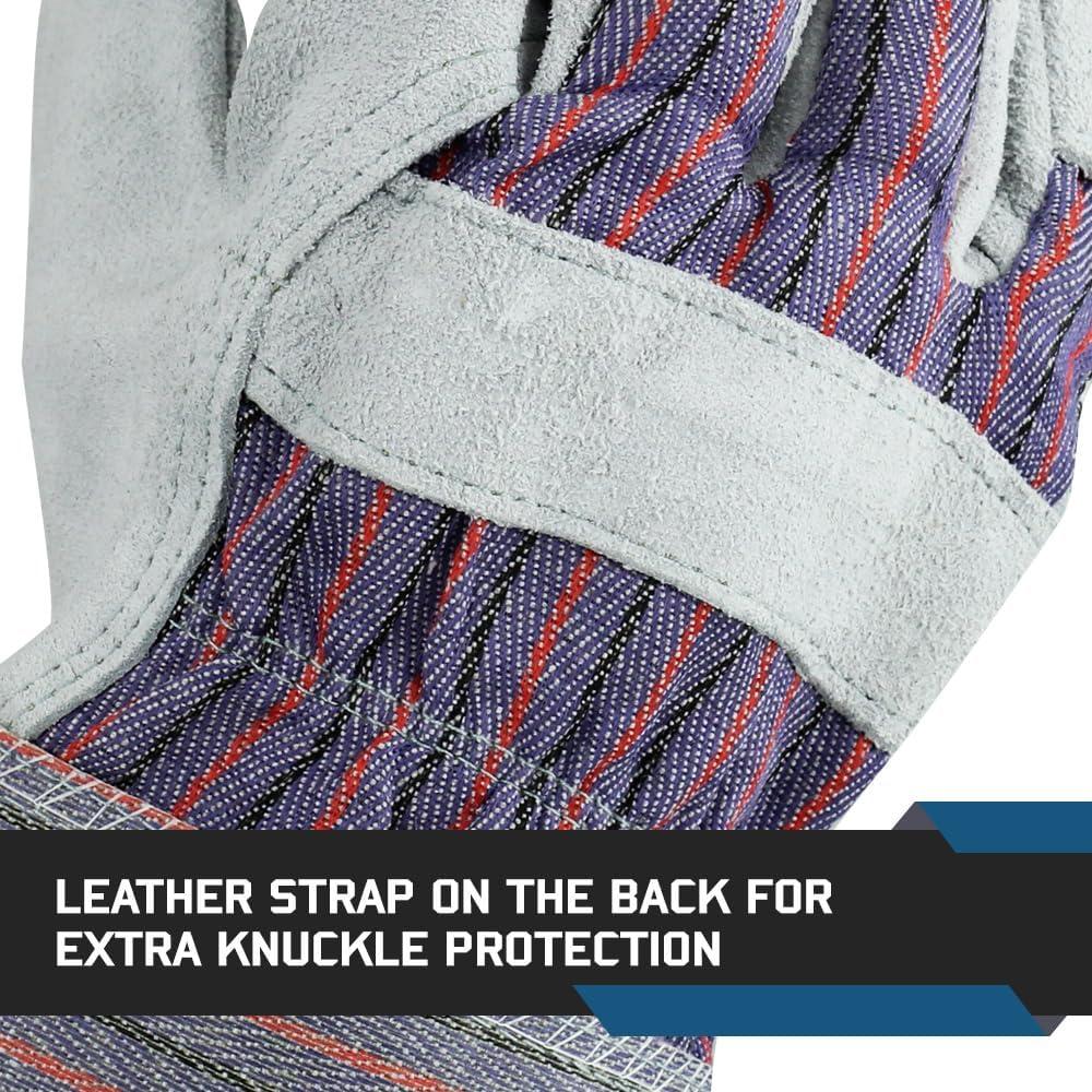 Guantes de Trabajo Glove Station de Cuero con Puño de Goma