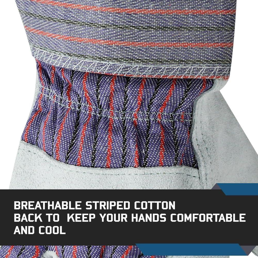 Guantes de Trabajo Glove Station de Cuero con Puño de Goma