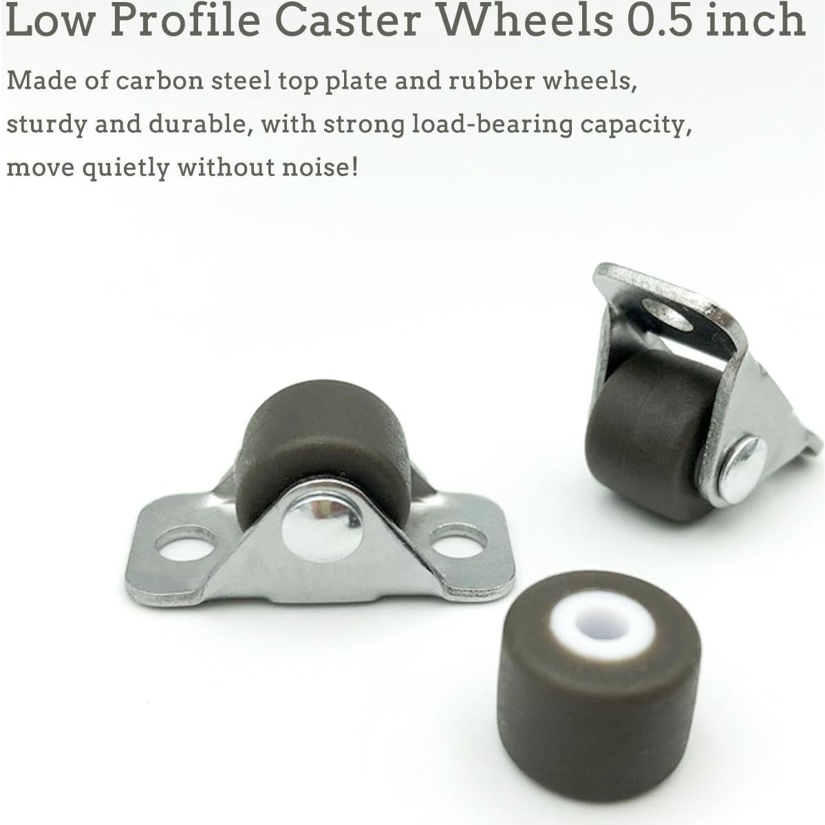 Ruedas Mini Caster WANLIAN 1.3 cm Adhesivo Paquete de 8