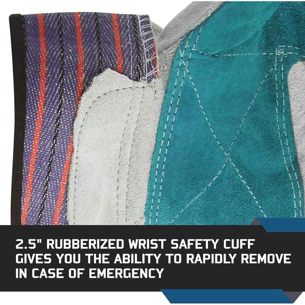 Guantes de Trabajo Glove Station Cuero Vacuno XL 6 Pzas