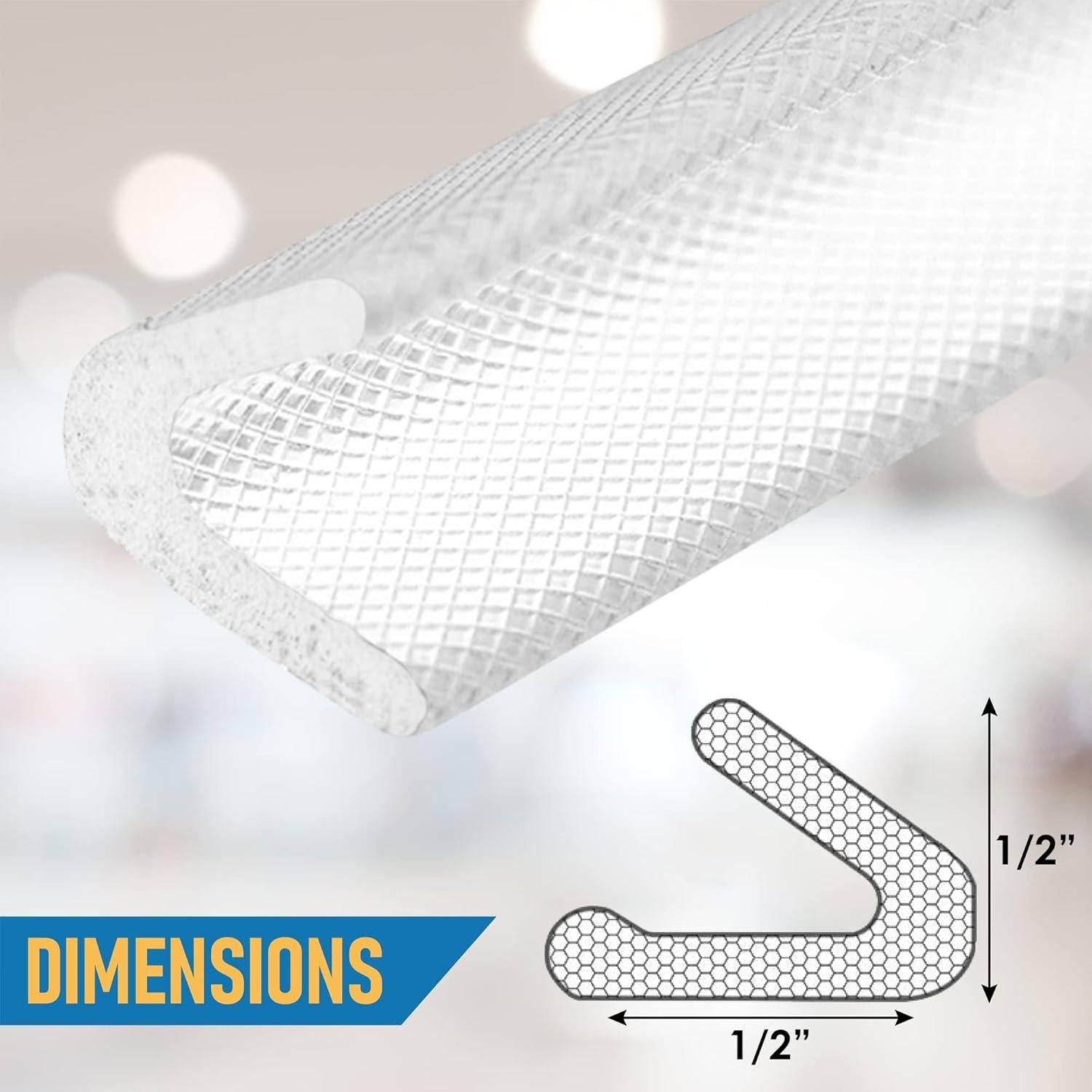 Tira de sellado V Dualplex 1.27 cm x 7.92 m Aislante Blanco