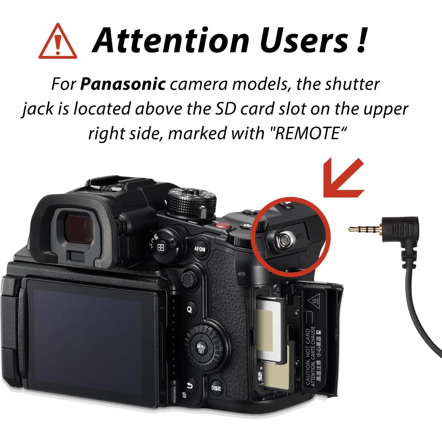 Cable de liberación de obturador Feiyu FY-L1 para Panasonic