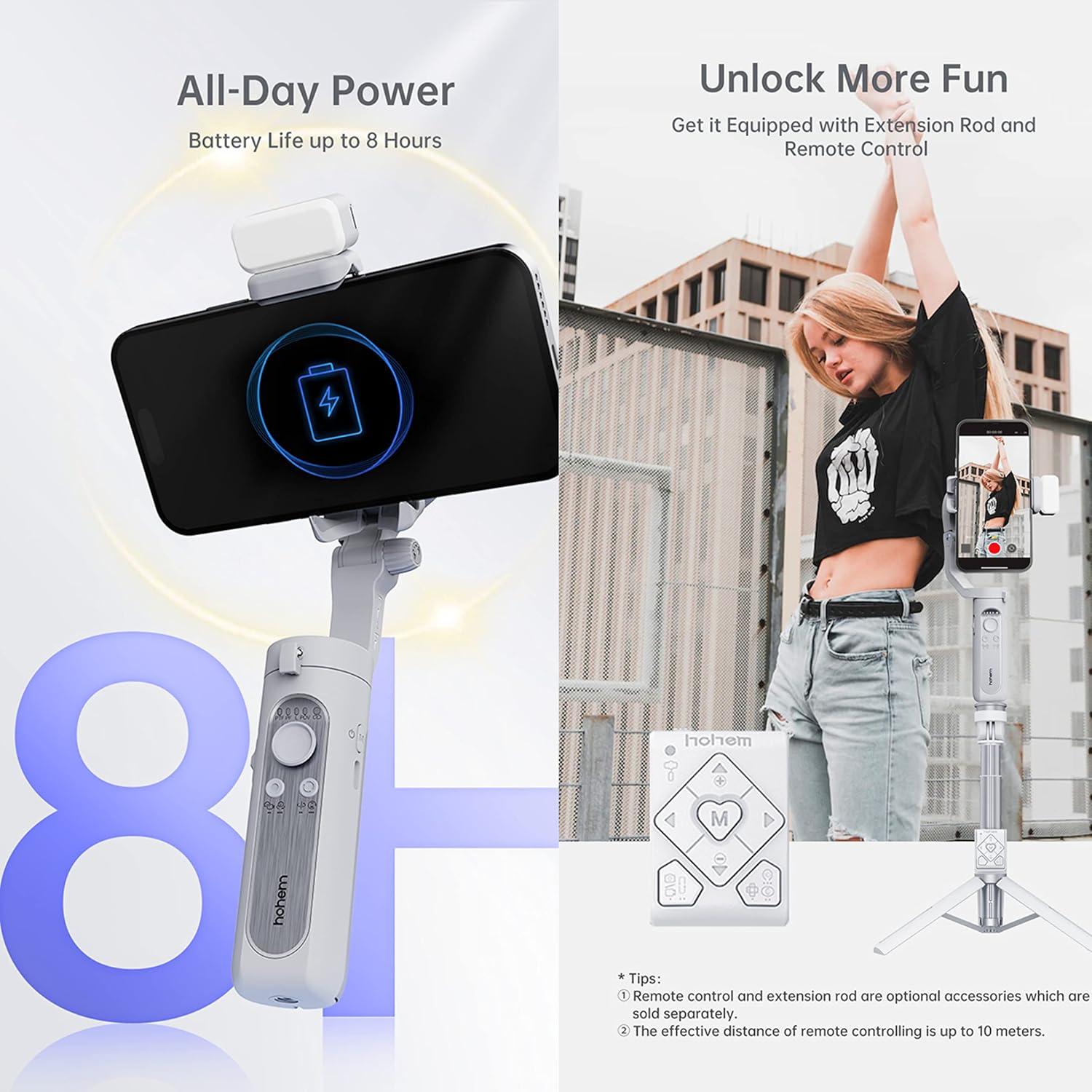 Estabilizador Gimbal hohem iSteady XE para Smartphone 280g