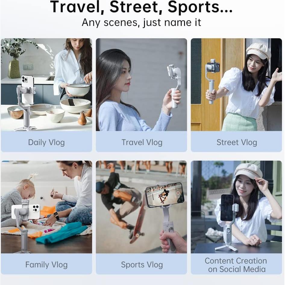 Estabilizador Gimbal hohem iSteady XE para Smartphone 280g