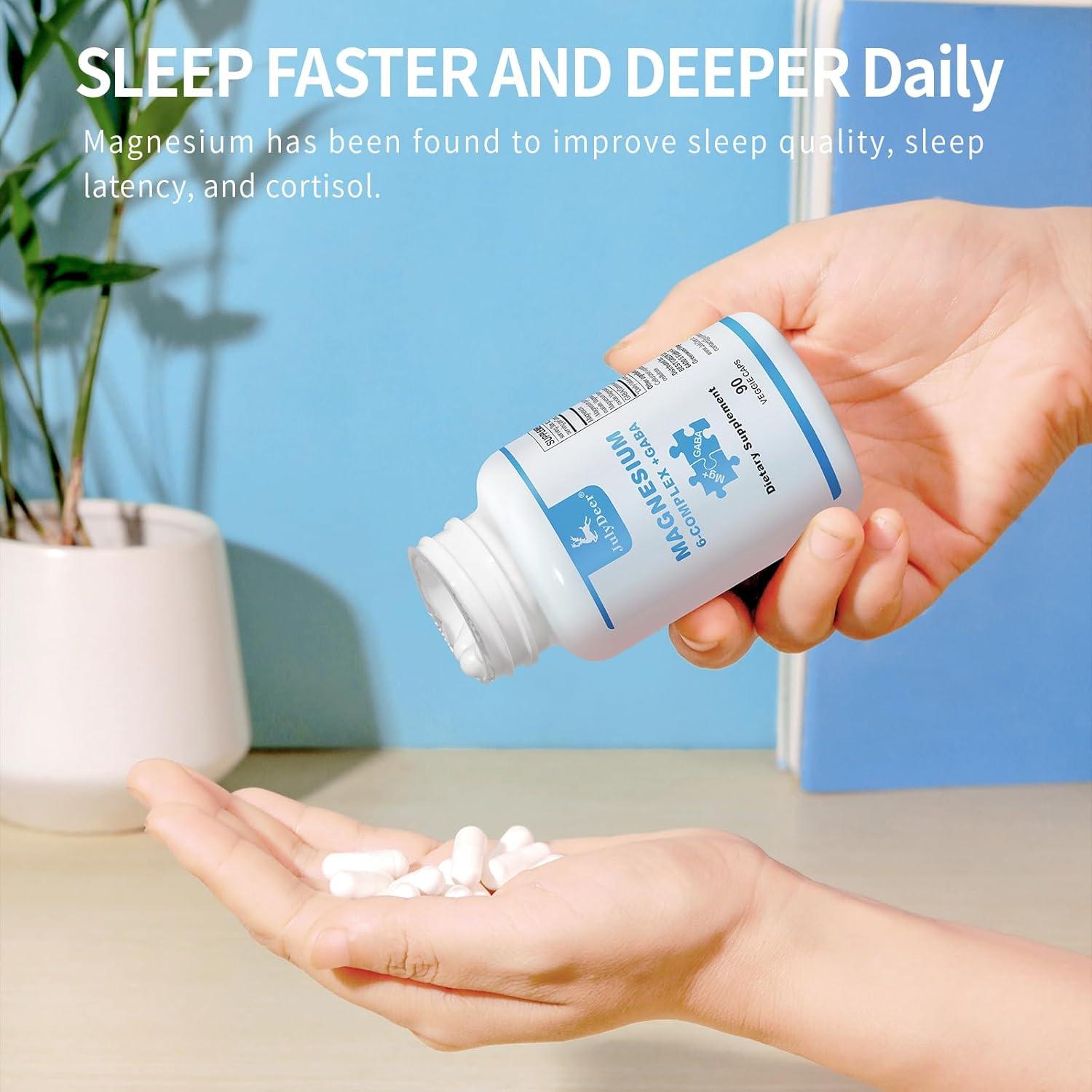 Complejo de Magnesio JulyDeer 350mg | 90 Cápsulas Veganas