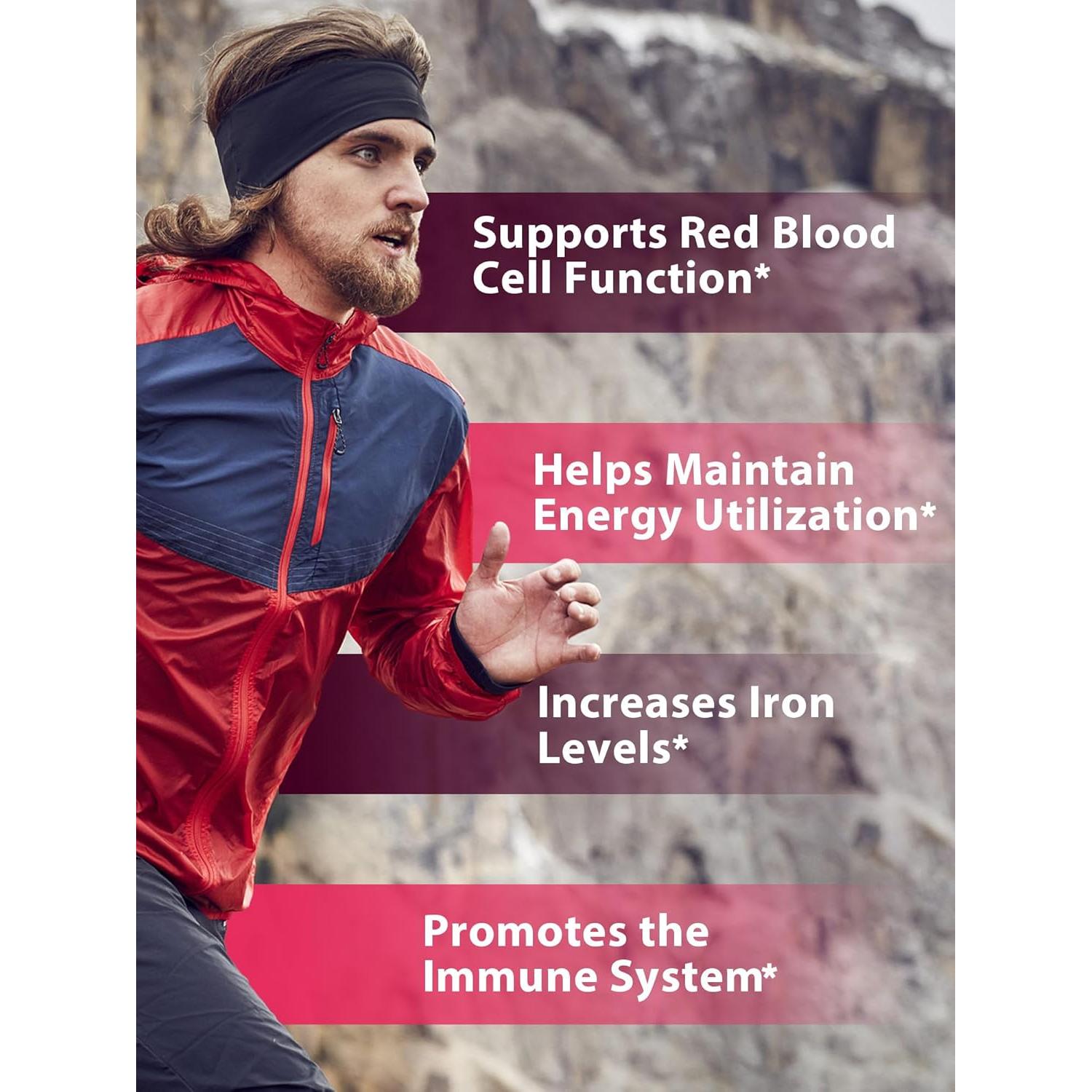 Suplemento de Hierro Vitacook 65mg con Vitamina C 250mg 180 Tabletas