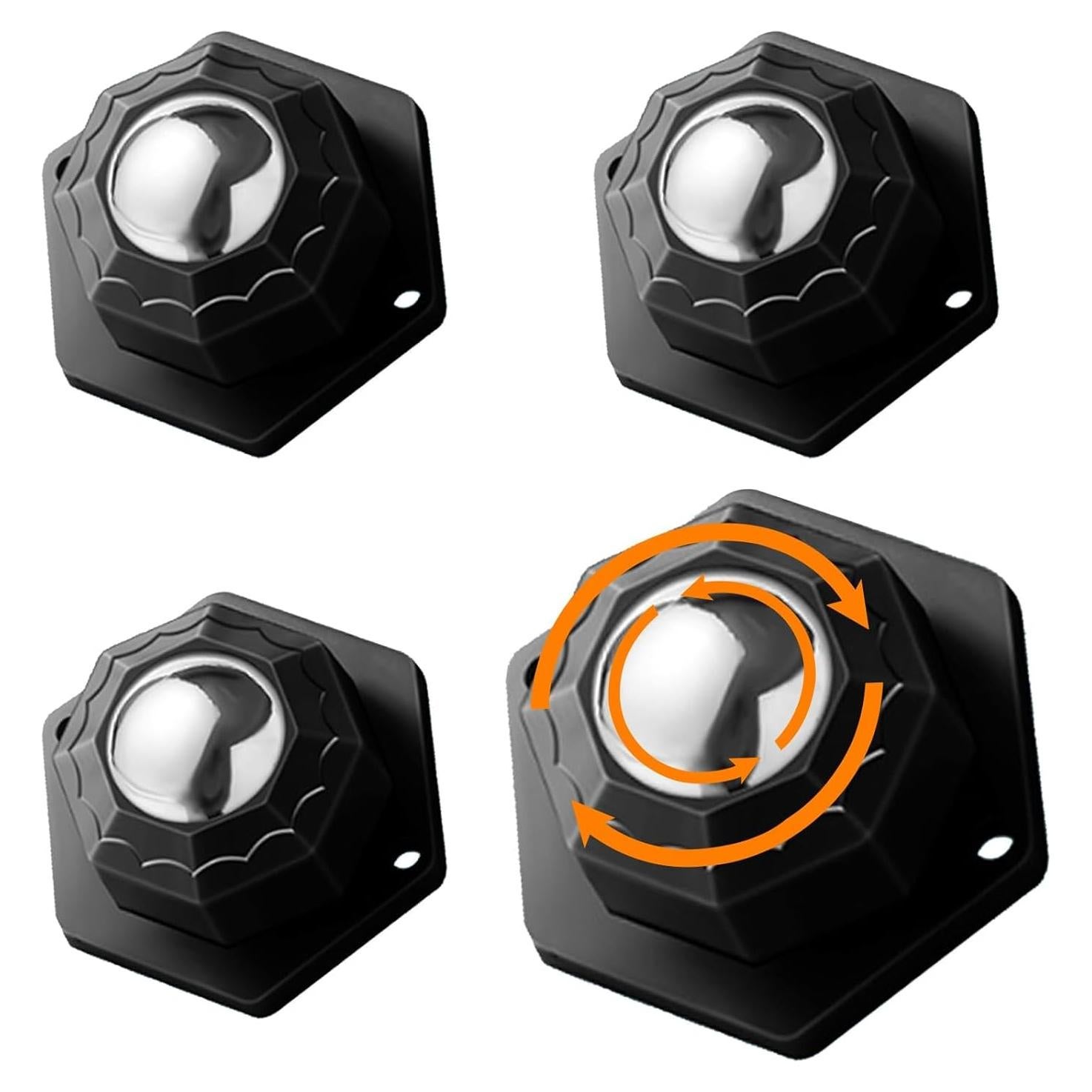 4 Ruedas Universales MARRTEUM 90kg 360° para Muebles