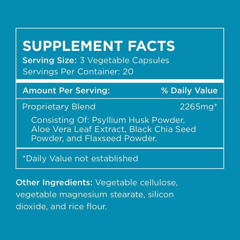 Suplemento de Fibra Vegano Pure for Men 60 Cápsulas