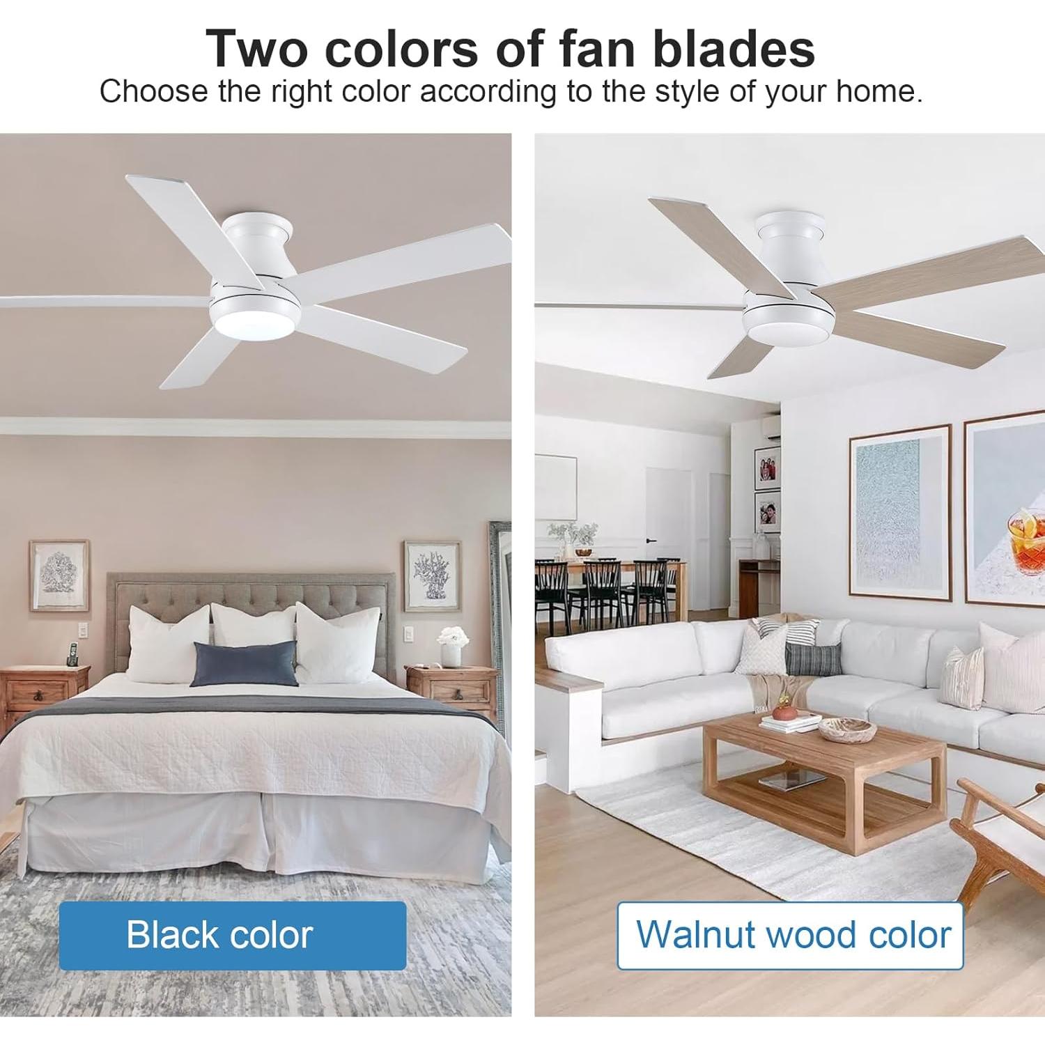 Ventilador de Techo POCHFAN 52 cm con Luz y Control Remoto