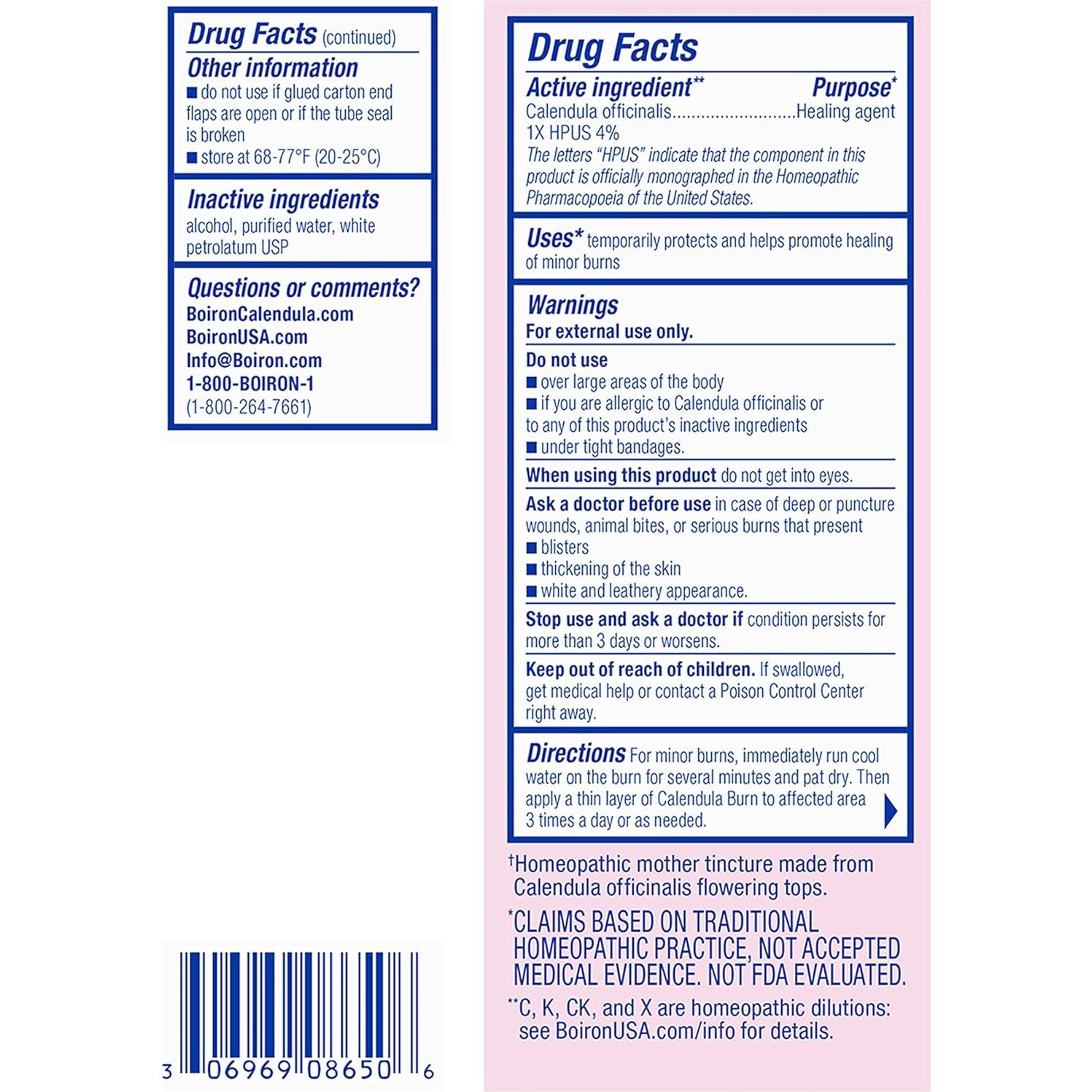 Ungüento para Quemaduras Calendula Boiron 28.35 g Natural