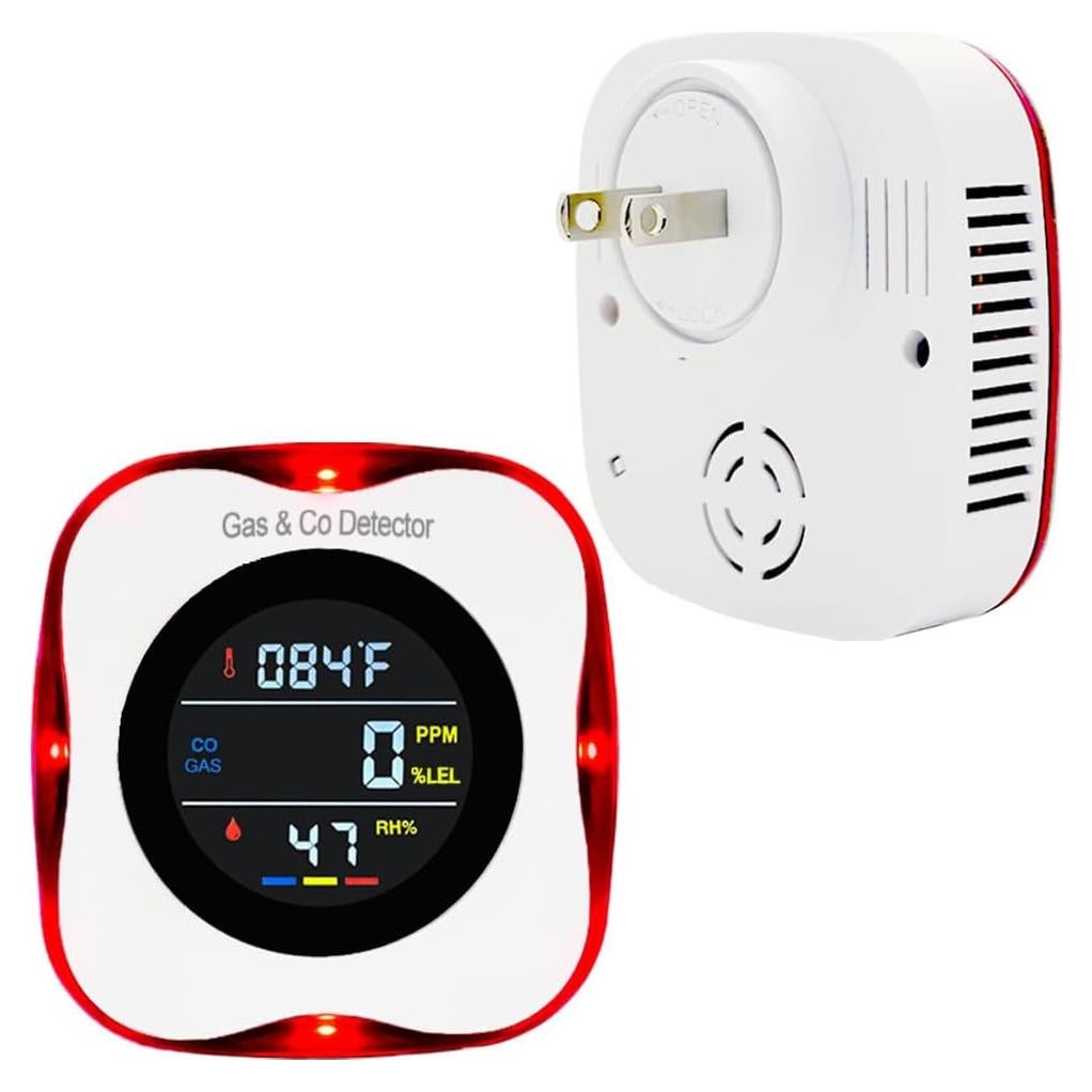 Detector de Monóxido de Carbono y Gas Natural CHENGHEM 4 en 1