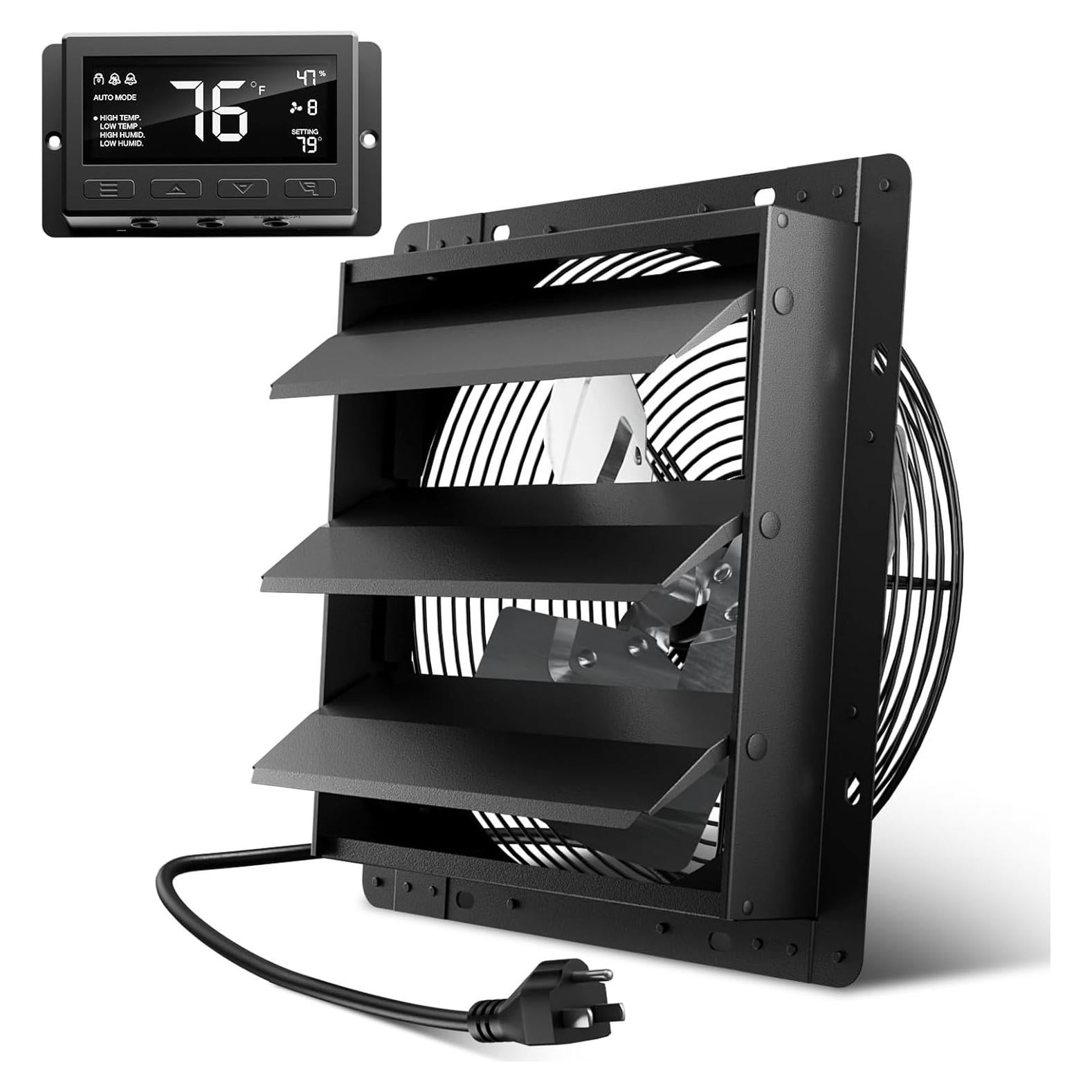 Ventilador de Escape Hon&Guan 30 cm con Controlador Inteligente