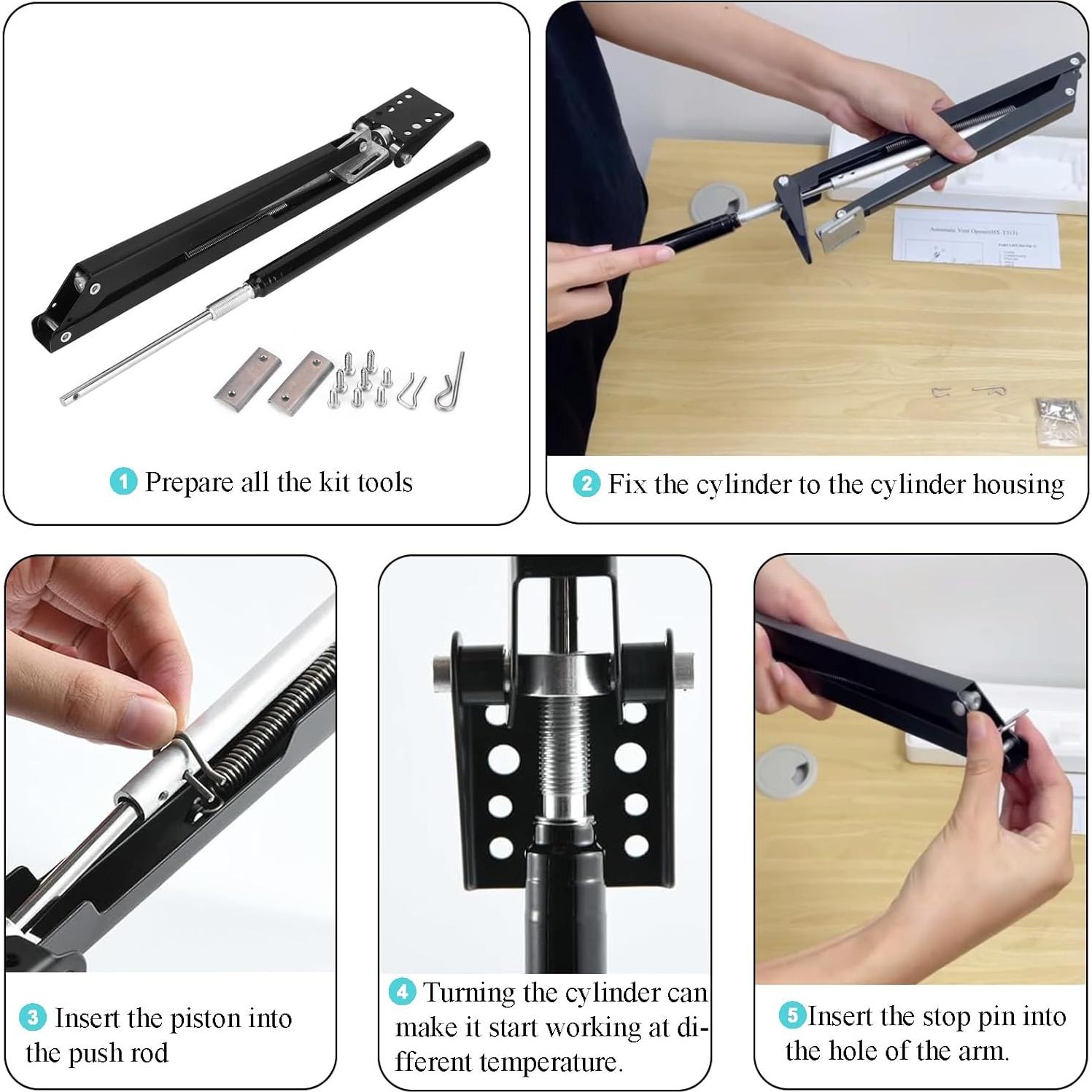 Abridor Automático de Ventanas para Invernadero PATIOHZ 0.48kg