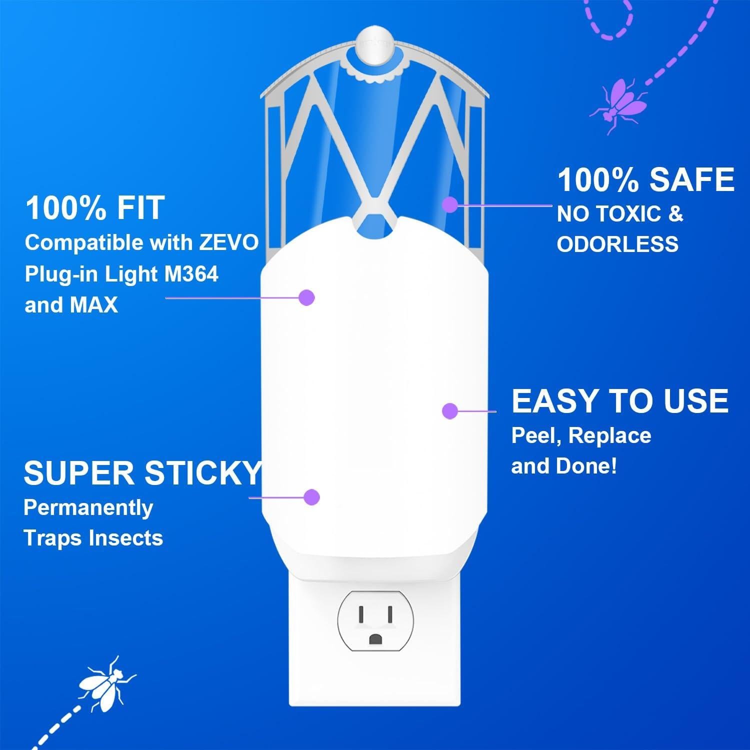 Kit de 8 Recargas Insectos Voladores Compatible ZEVO M364 Max