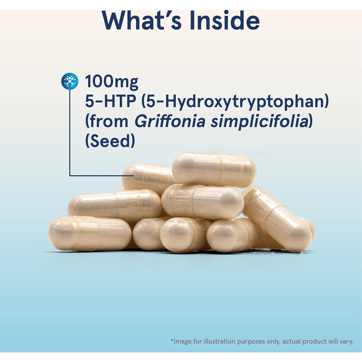 Suplemento 5-HTP Jarrow Formulas 100 mg 60 Cápsulas Veganas