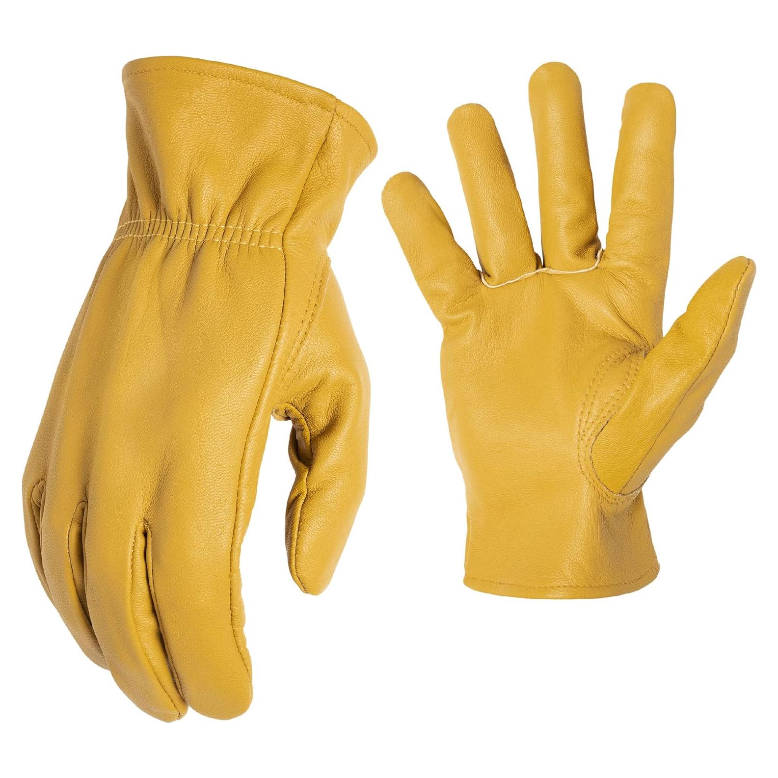 Guantes de Trabajo AWP de Cuero de Cabra Grande Marrón