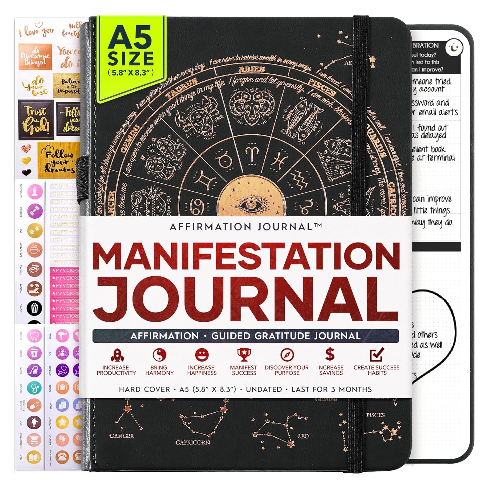 Diario de Manifestación Freedom Mastery A5 90 Días Gratitud
