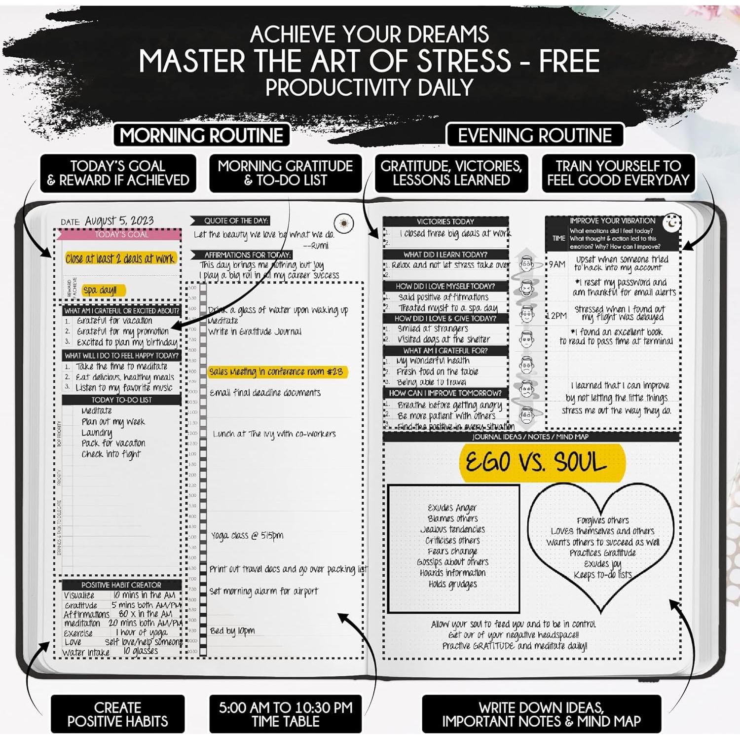 Diario de Manifestación Freedom Mastery A5 90 Días Gratitud