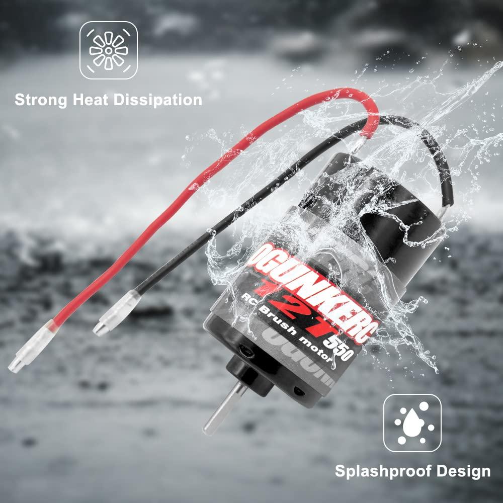 Motor RC 550 OGUNKE 12T para Traxxas Slash y más