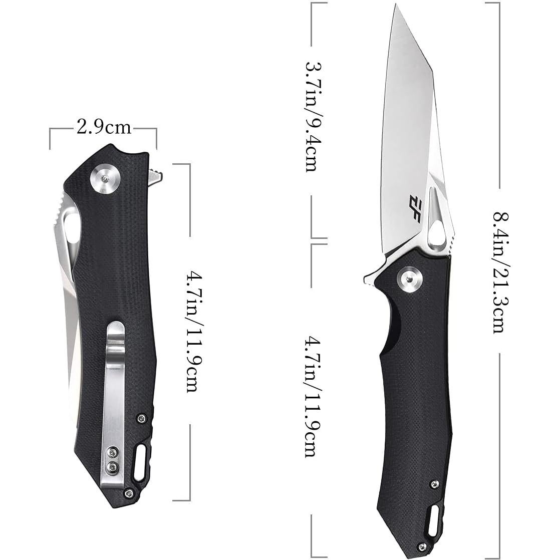 Cuchillo Plegable Eafengrow EF934 Acero D2 Mango G10 21.3 cm