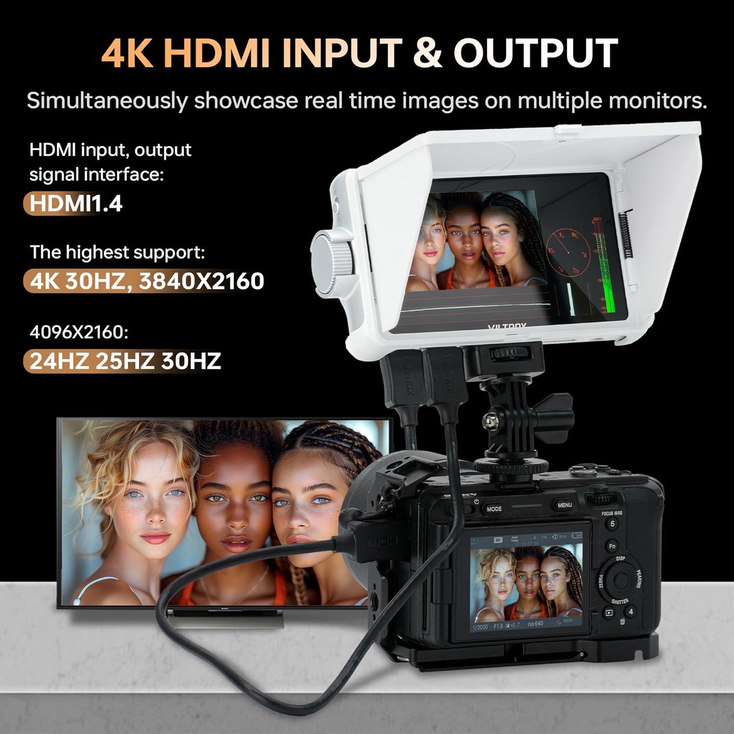 Monitor de Campo VILTROX DC-V1 5.5" 4K HDMI Táctil