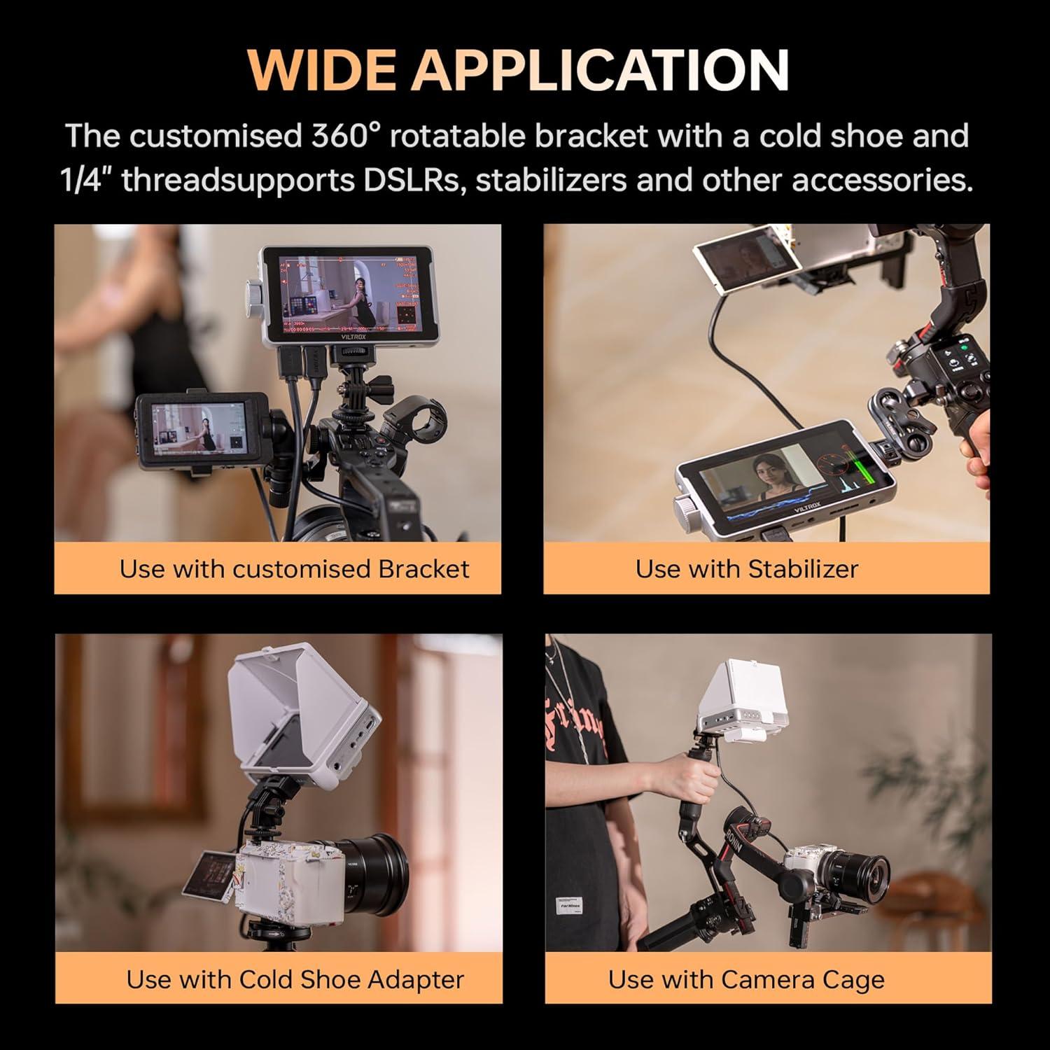 Monitor de Campo VILTROX DC-V1 5.5" 4K HDMI Táctil