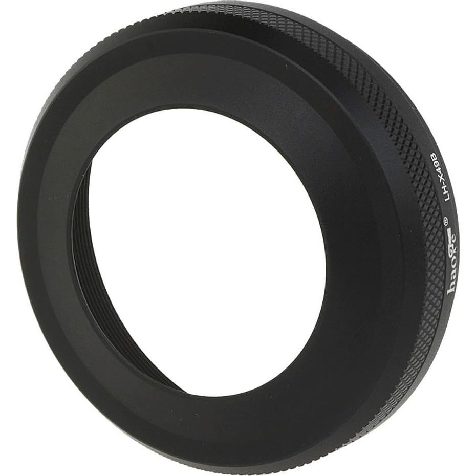 Capucha de Lente Haoge LH-X49B + Anillo Adaptador para Fujifilm