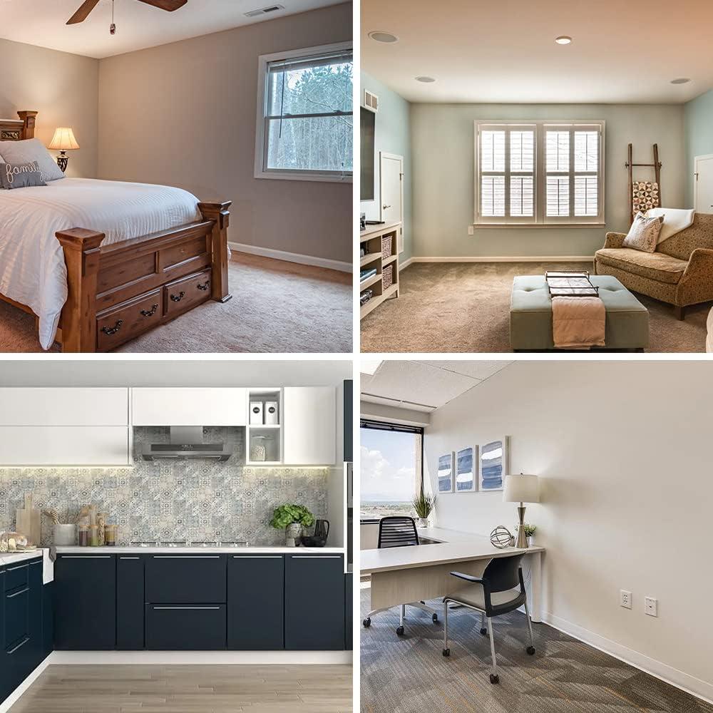 Moldura de Zócalo Flexible Autoadhesiva Lifronkit 4x6.1m Marrón