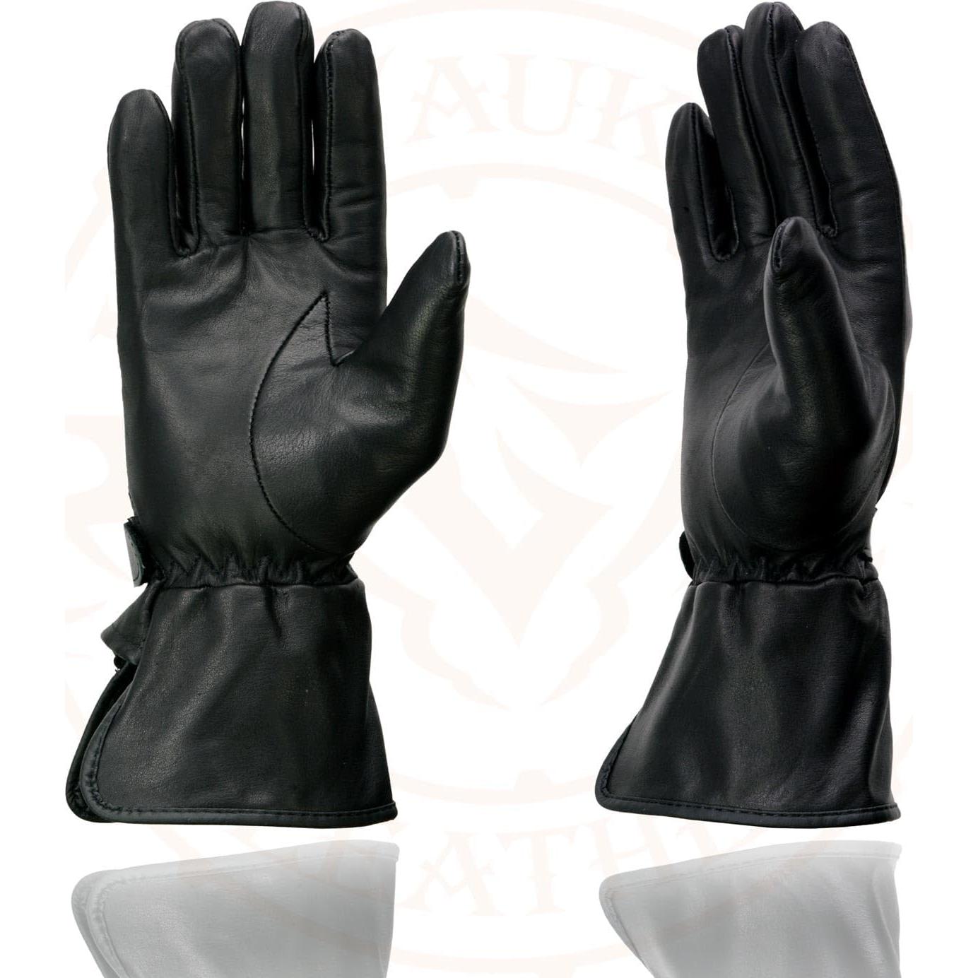 Guantes de Cuero para Mujeres Milwaukee Leather - Negro, Pequeño
