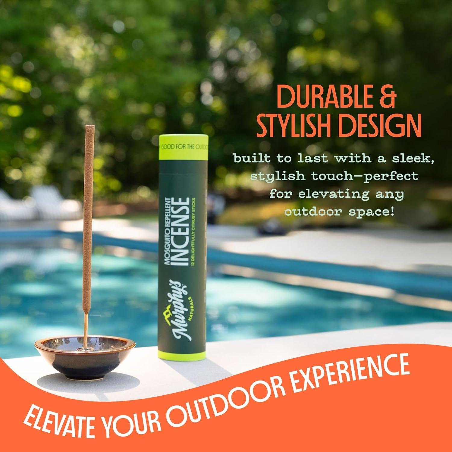 Soporte para varillas de incienso Murphy's Naturals, cerámica blanca, 11.43 cm