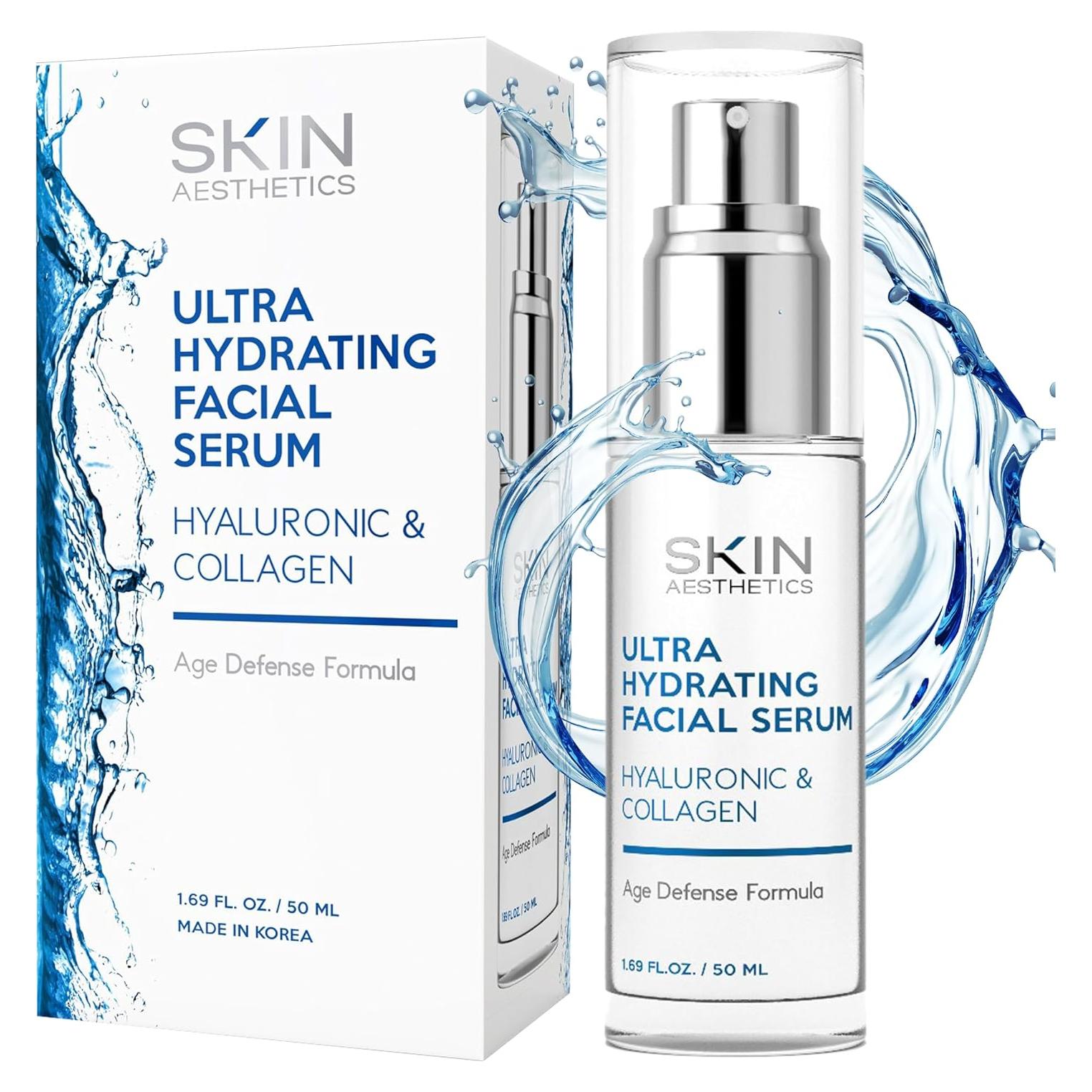 Suero Facial Skin Aesthetics Ácido Hialurónico y Colágeno 156g