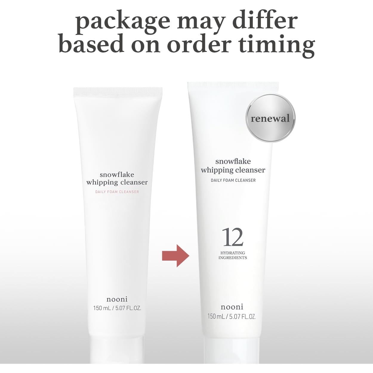 Limpiador Facial Espumoso Nooni Copo de Nieve 150 ml x 2