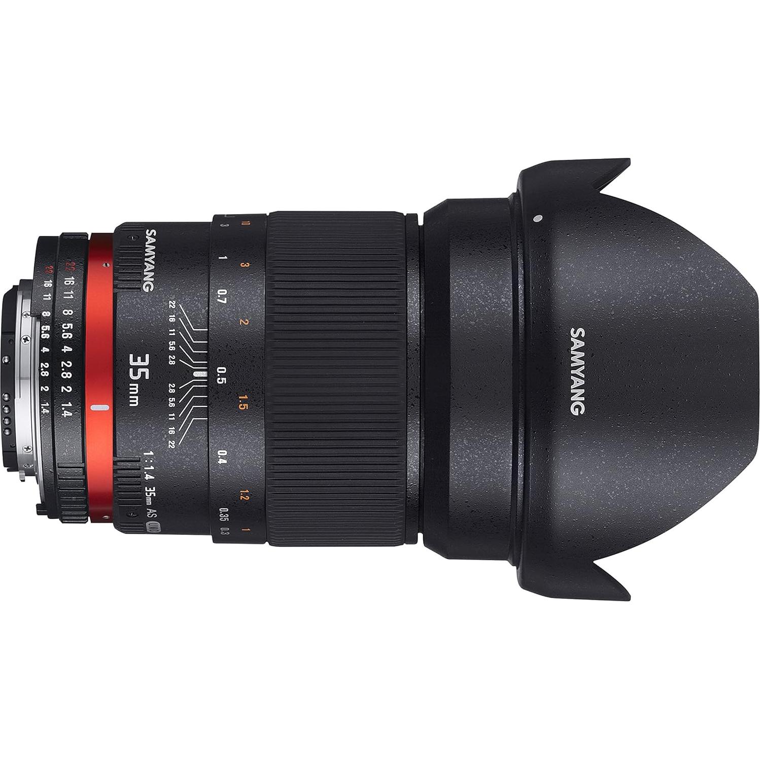 Lente Samyang 35mm F1.4 Manual para Canon - Enfoque Preciso