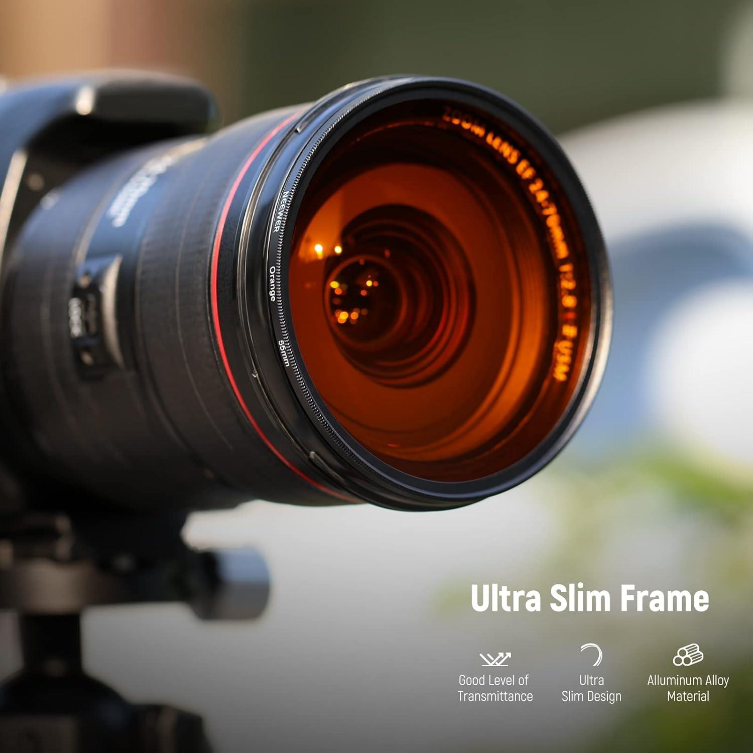 Kit de 9 Filtros de Resina 55mm NEEWER con Fundas