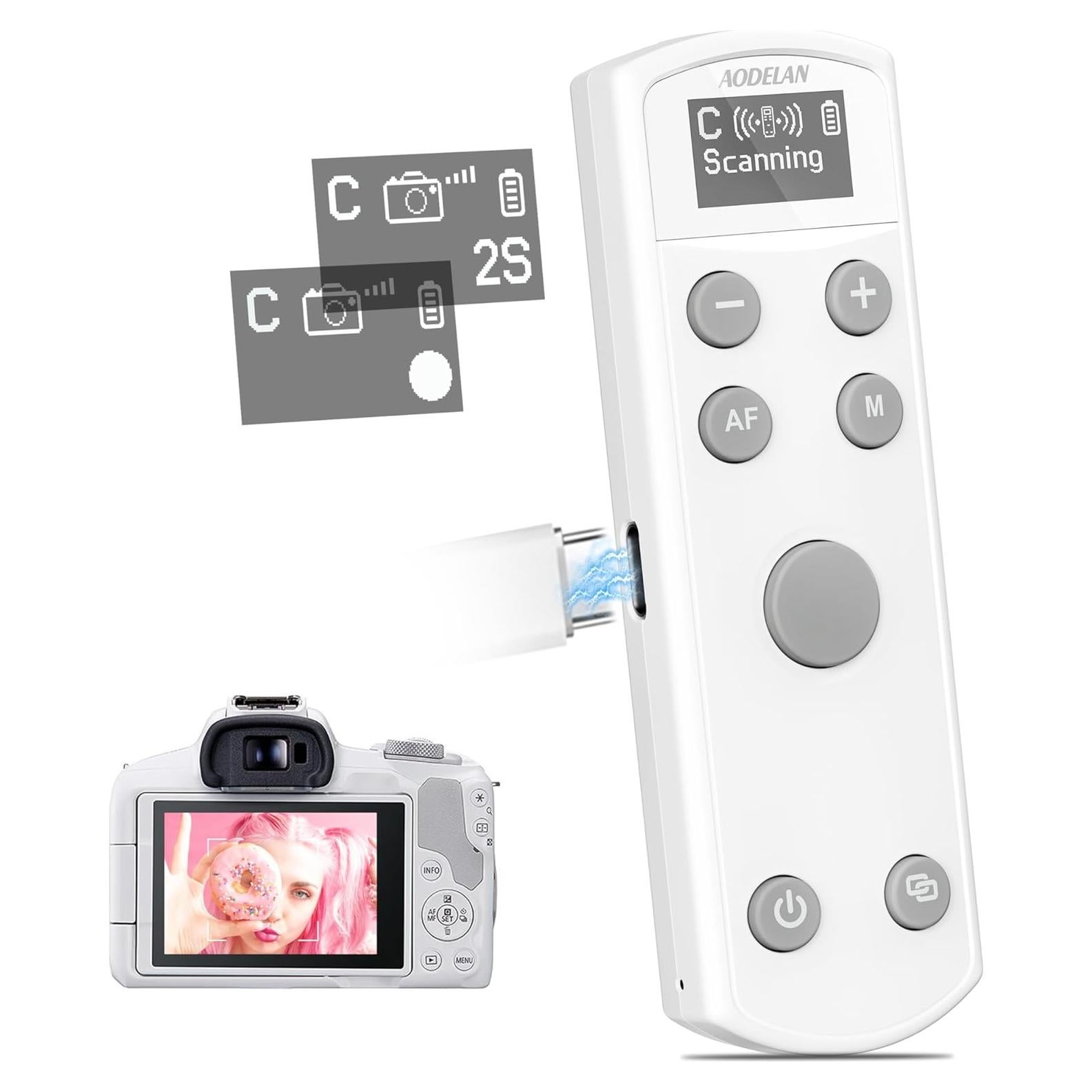 Control Remoto Inalámbrico AODELAN para Canon con Pantalla OLED