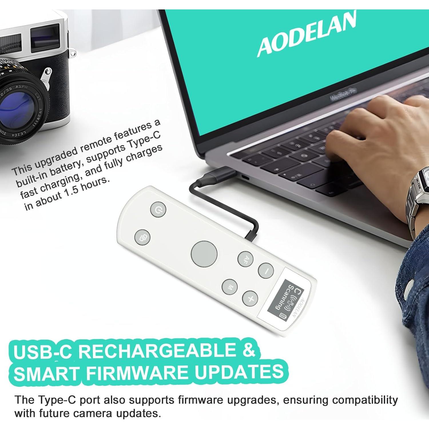 Control Remoto Inalámbrico AODELAN para Canon con Pantalla OLED